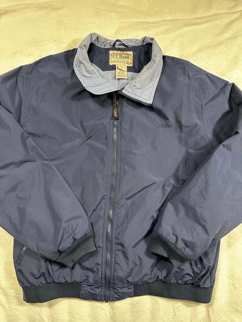 Vintage Mens LL Bean warm up jacket bomber jacket size large